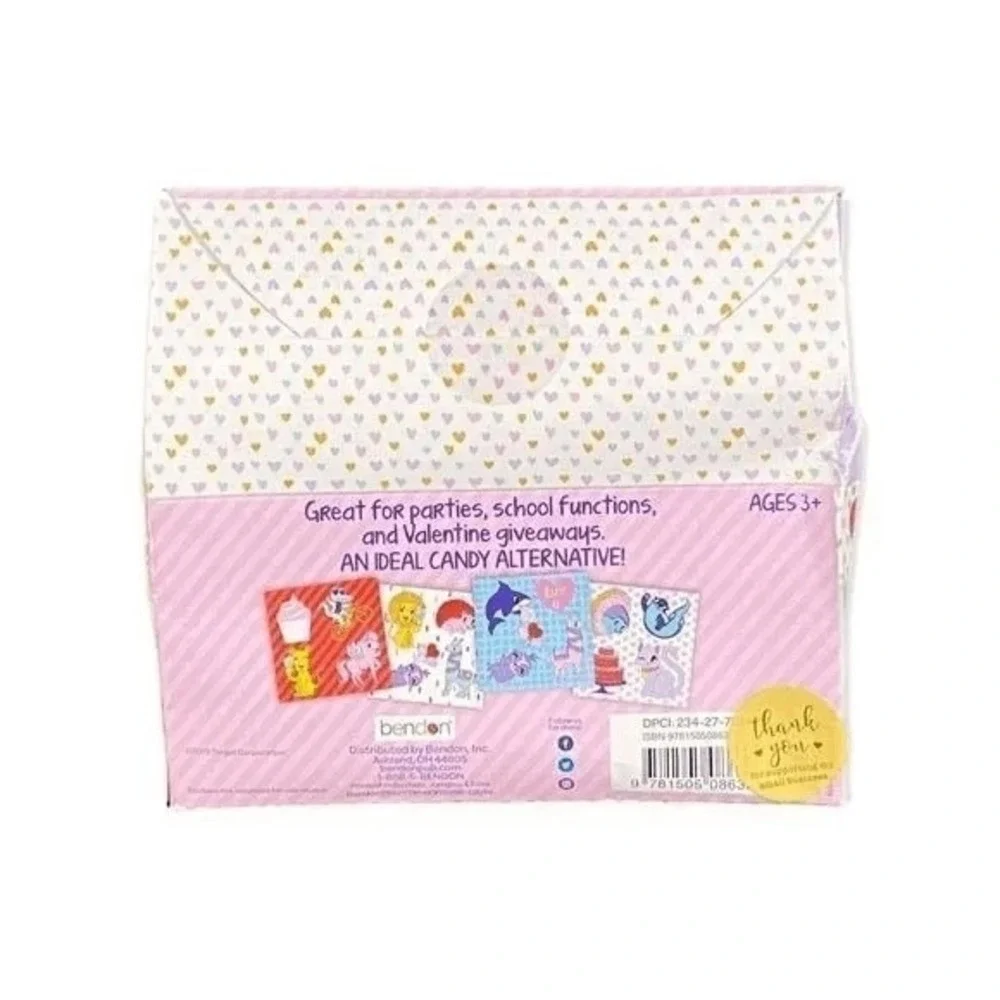 Bendon Kids OS‎ Sticker Boxes Multicolor Valentine Party Favors Adorable Cute